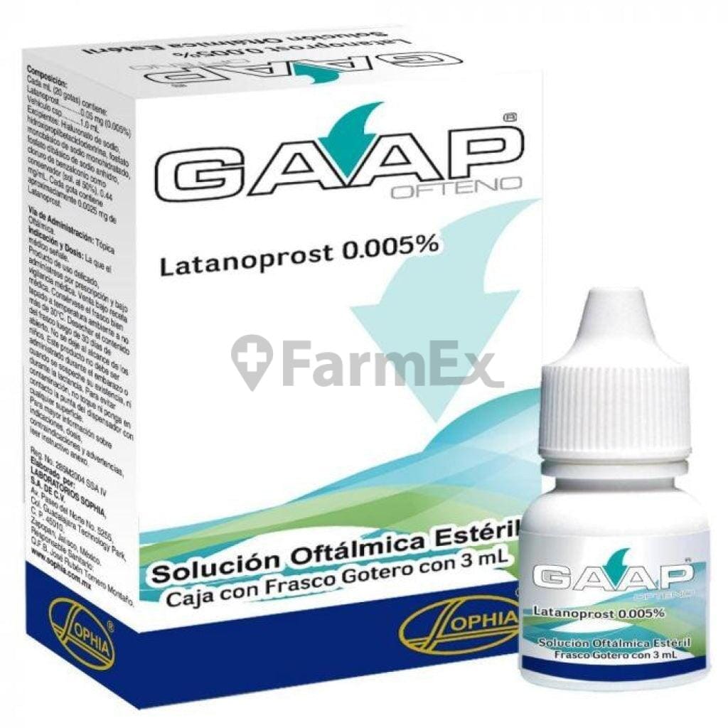 Gaap Ofteno Solución Oftálmica 0,005 % x 3 mL susc-1 de 6 meses Farmex-Suscripciones-Persistente